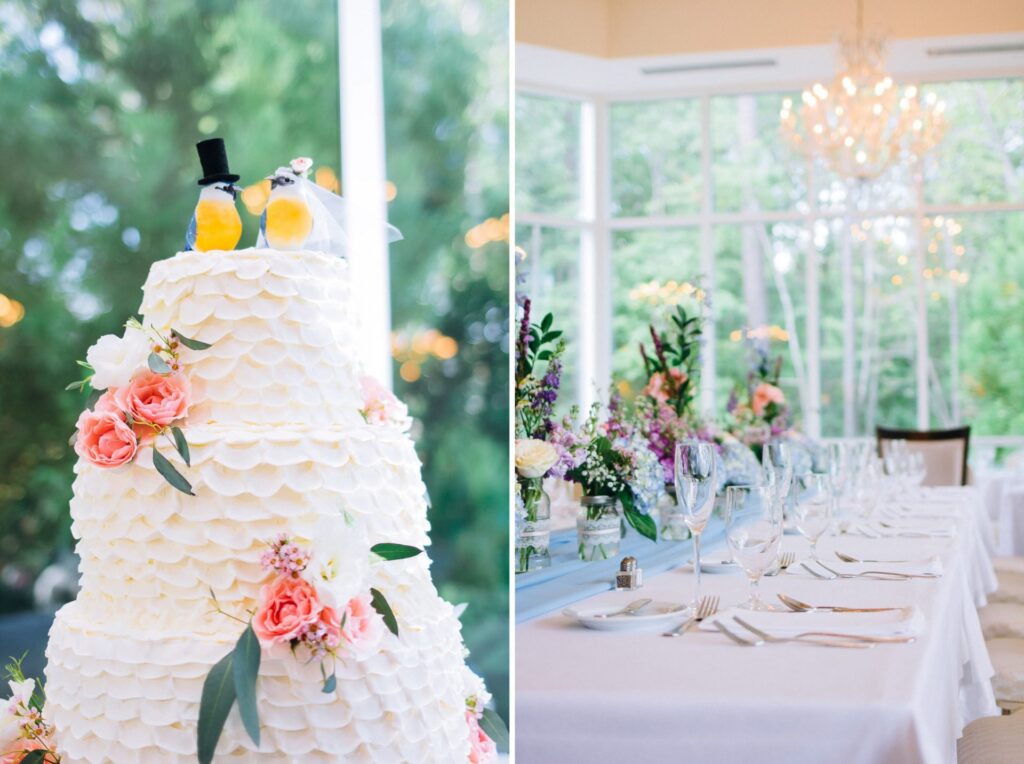 Alanna & Mathias Wedding Cake and table