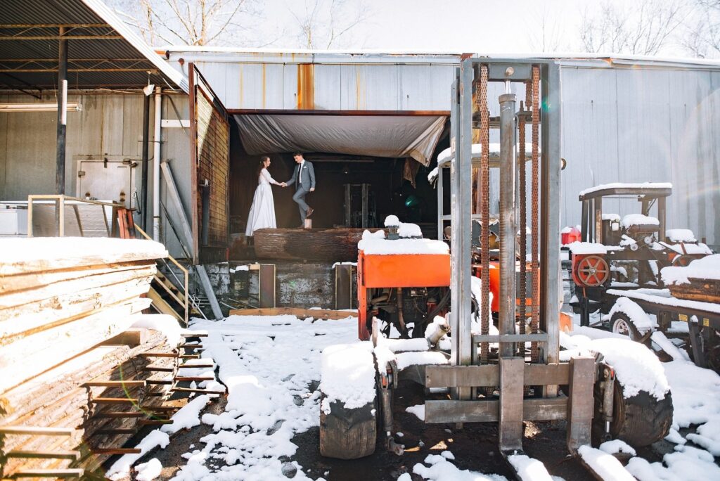 Andy and Rutgar Winter Wedding Photo