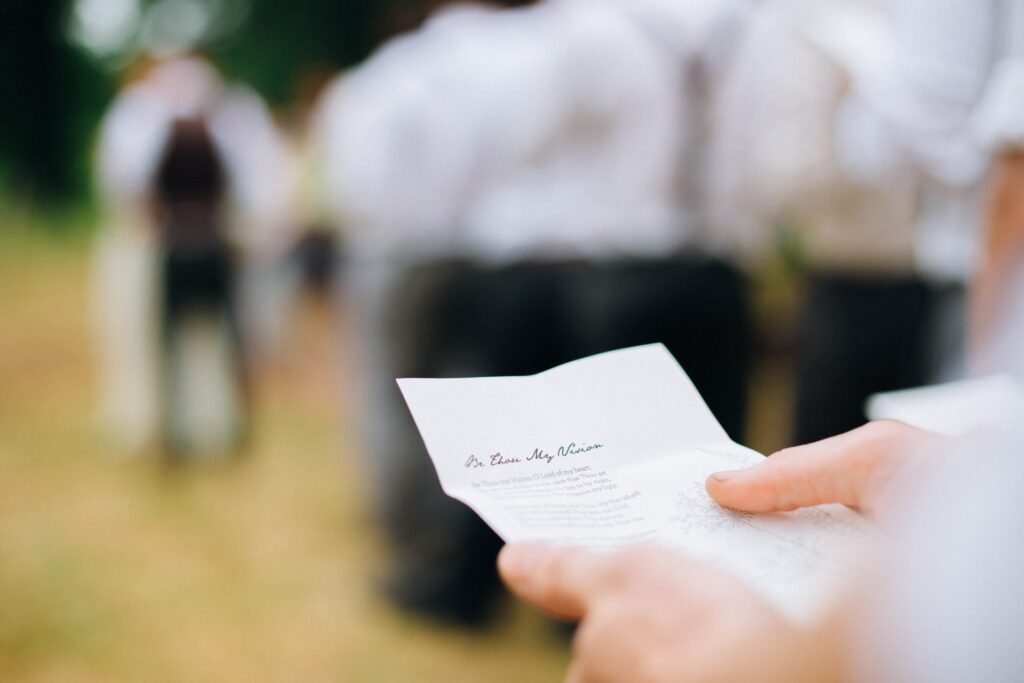 Anna Marie wedding love note