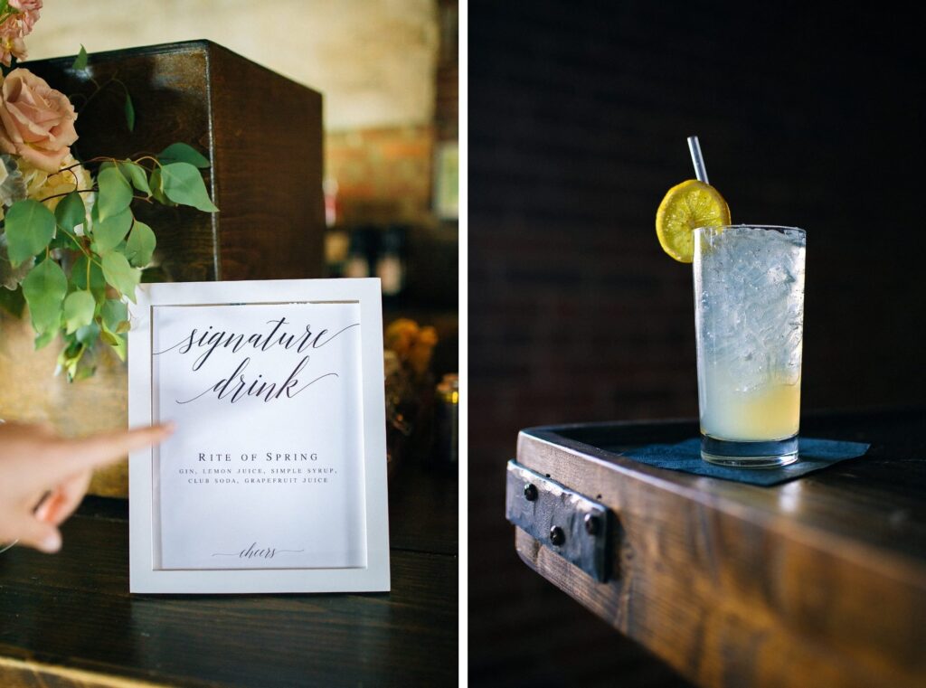 Wedding signature drink