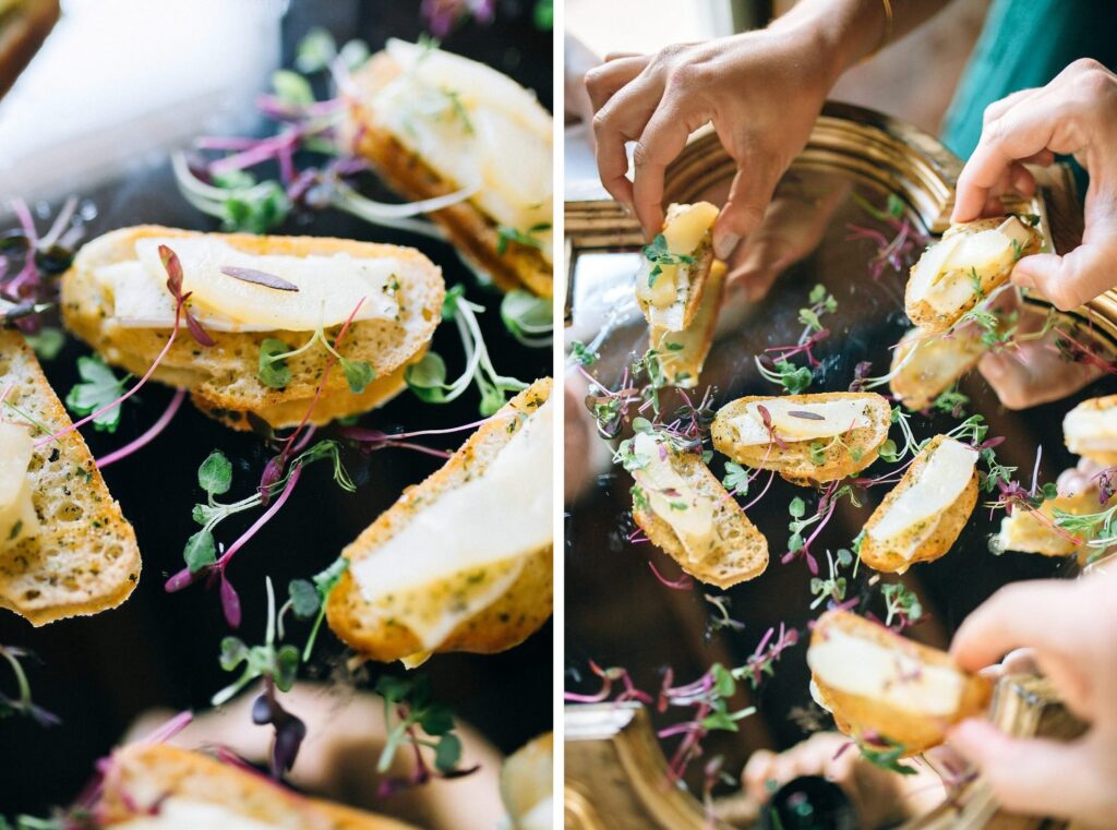 Alexis & Kyle Wedding food