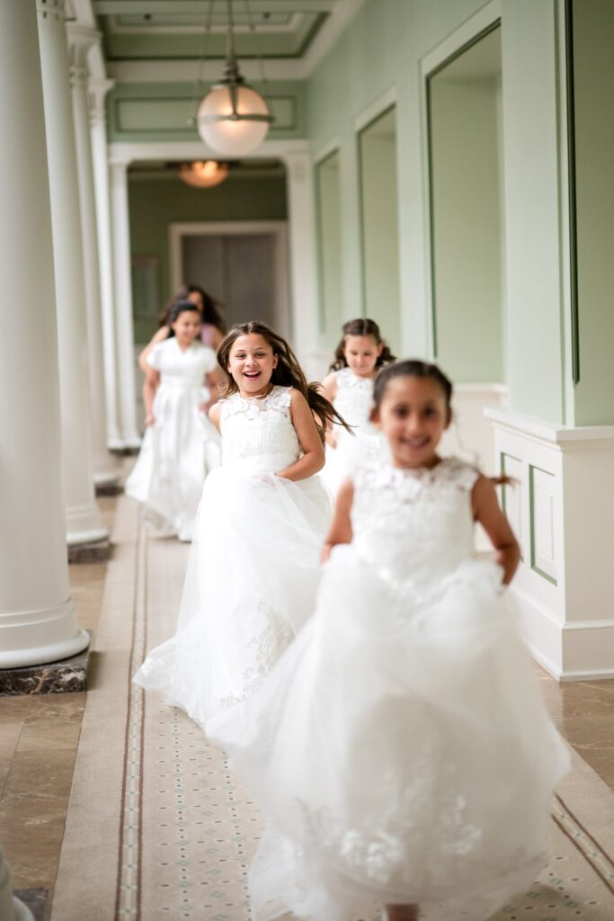 girls with white dress