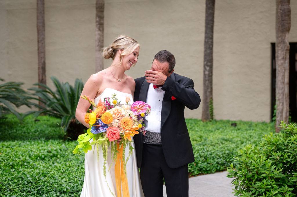 Hanna with her father