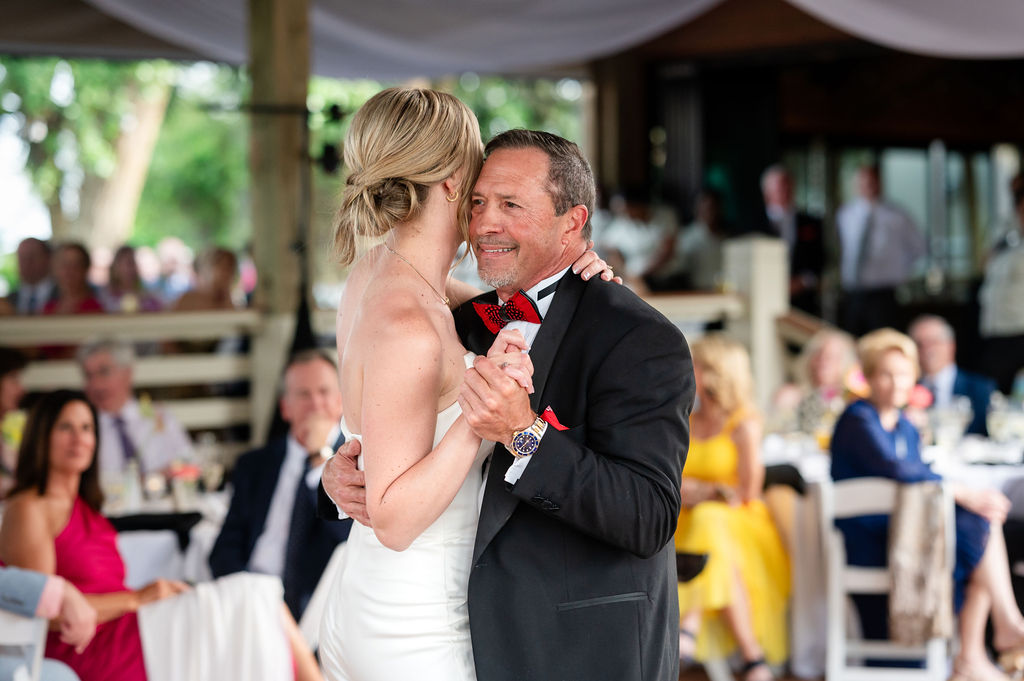 Hanna dancing with her father