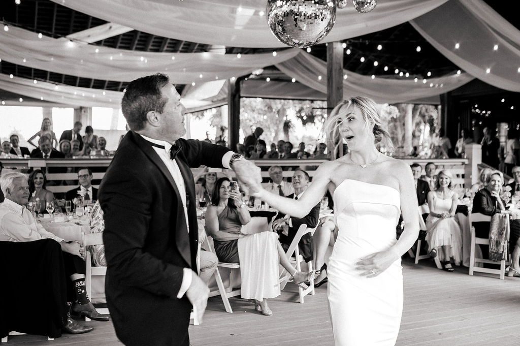 Hanna dancing with her father