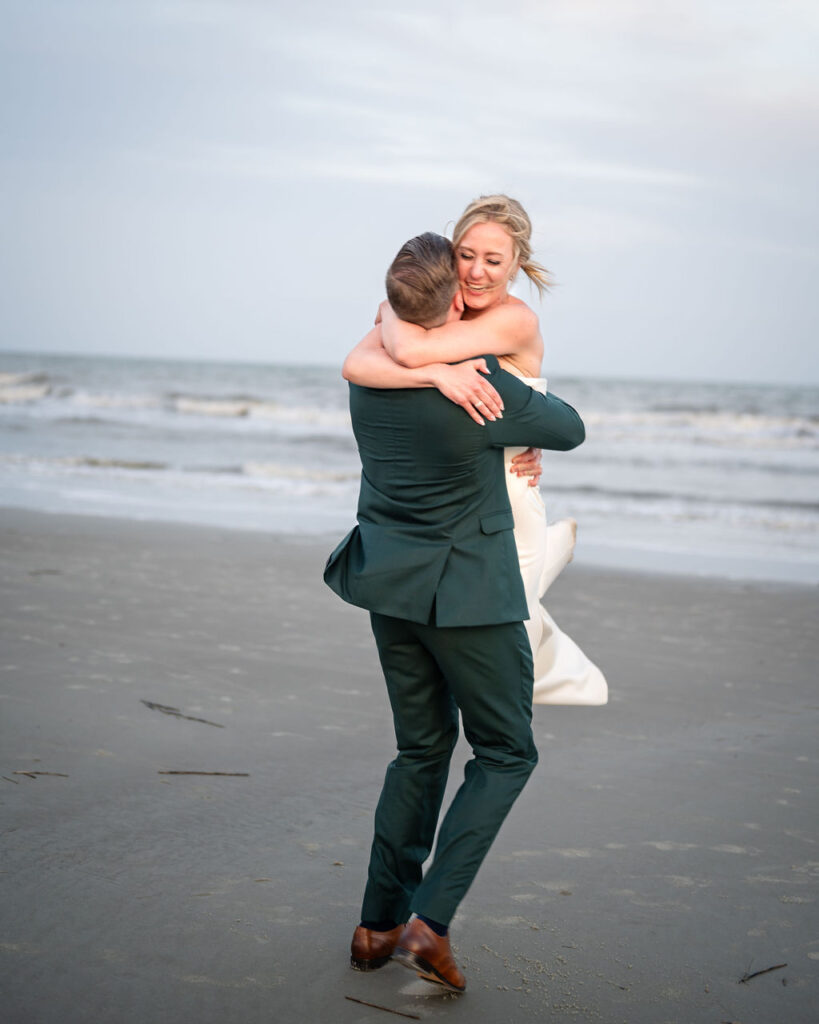 wedding shoot on beach
