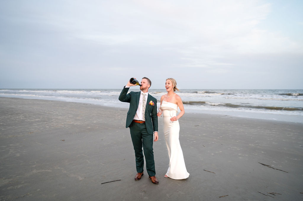 wedding shoot on beach