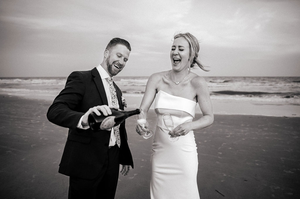 wedding shoot on beach