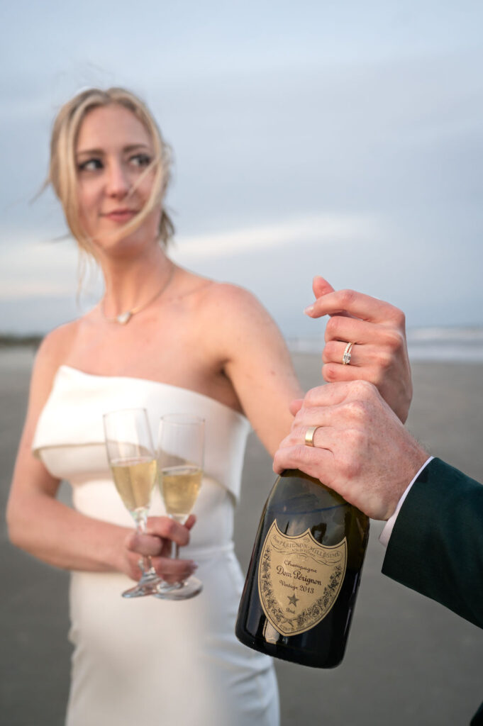wedding shoot on beach