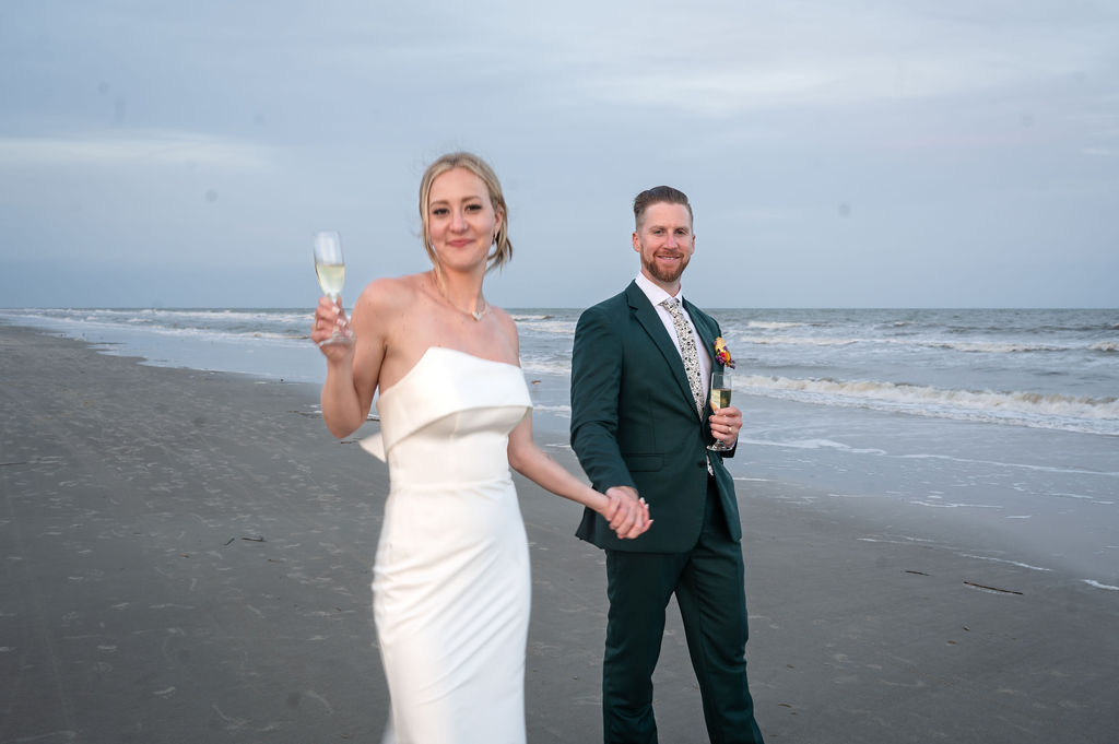 wedding shoot on beach