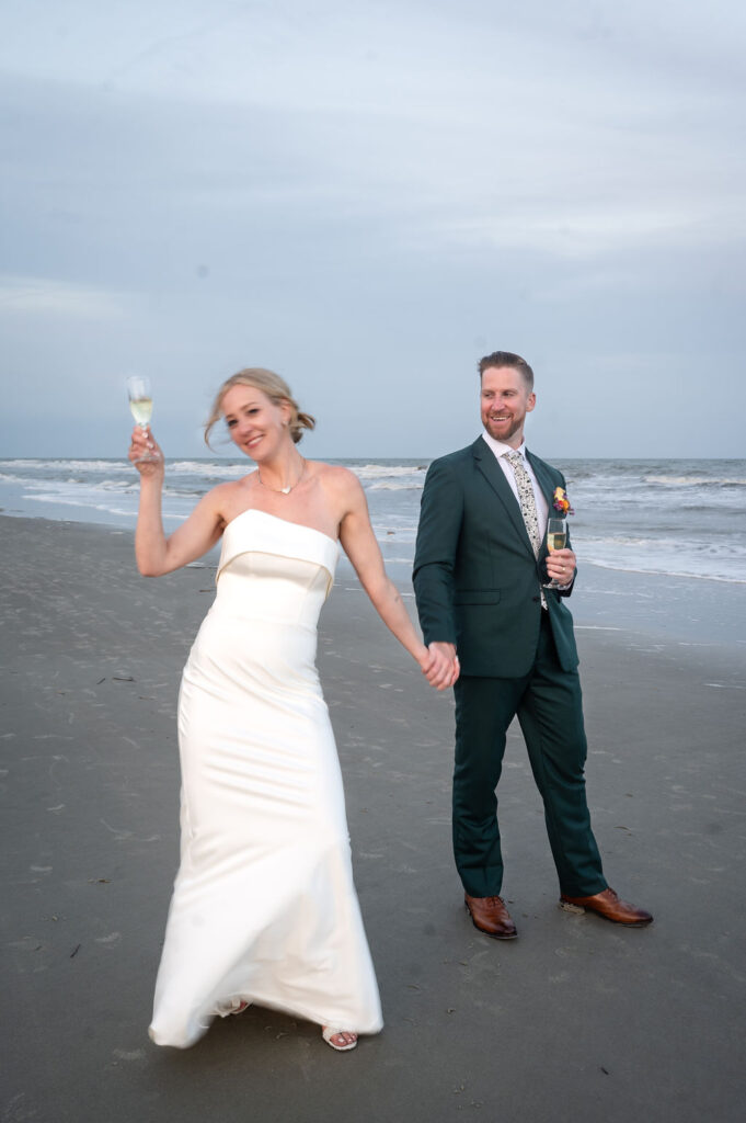 wedding shoot on beach