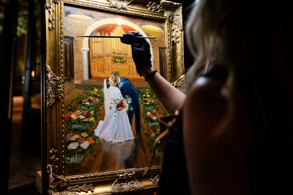 Hannah and Matt wedding painting