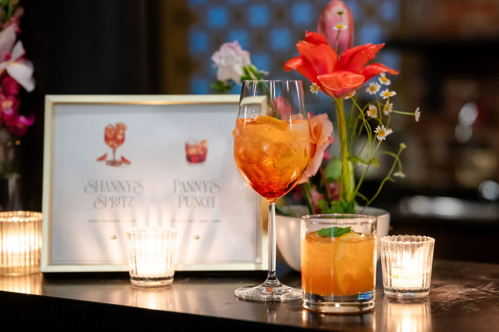 Glass with full of drink